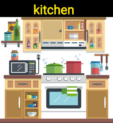 廚房里的社交生活 卡通世界的趣味插畫